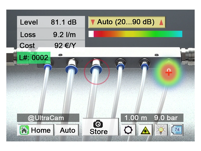 LD 500 UltraCam 超音波氣體成像測漏儀